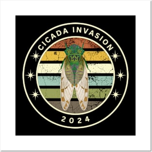 cicada 2024  invasion  map Posters and Art